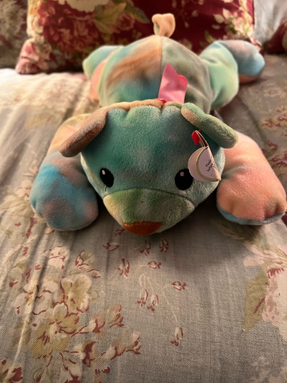Ty Bear Pastel Tie-Dye Sherbet Bear